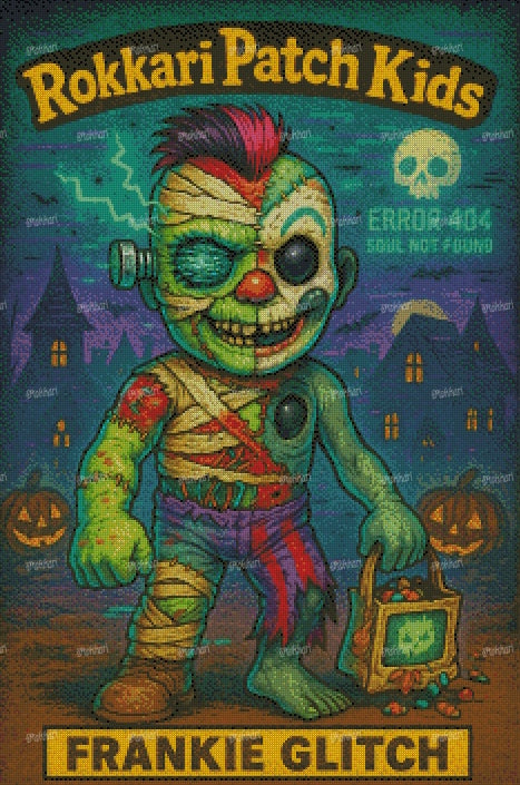 Pre-order ROKKARI PATCH KID FRANKIE GLITCH: DAY 16 LIMITED EDITION HALLOWEEN 2025