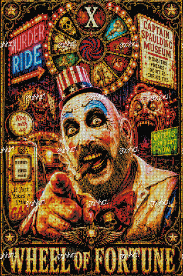 Pre-order Captain Spaulding-THE WHEEL OF FORTUNE TAROT CARD