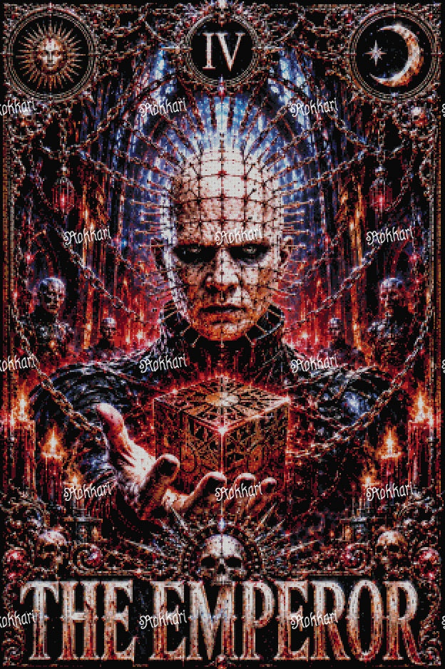 Pre-order Pinhead-THE EMPEROR TAROT CARD