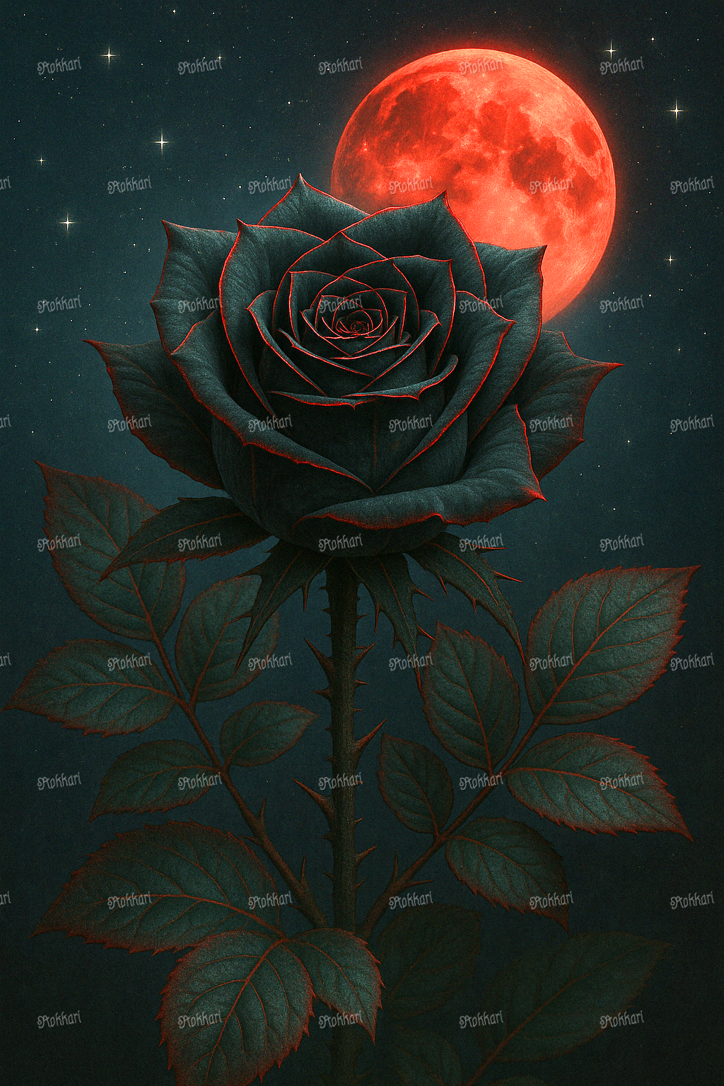 Pre-order Black Rose Kisses the Blood Moon