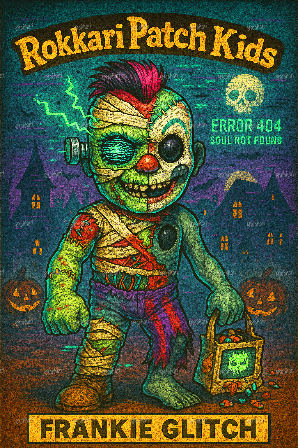 Pre-order ROKKARI PATCH KID FRANKIE GLITCH: DAY 16 LIMITED EDITION HALLOWEEN 2025