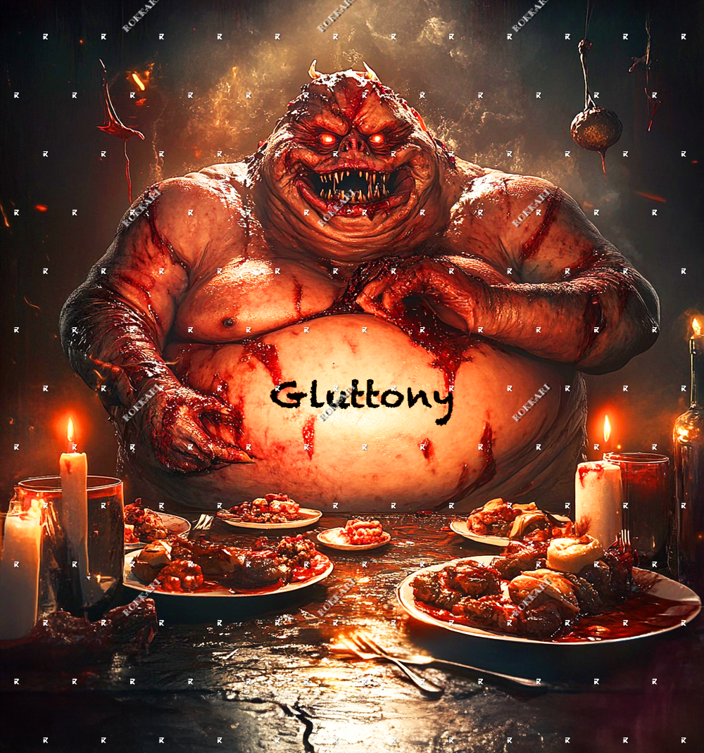 SEVEN DEADLY SINS GLUTTONY LIMITED EDITION RELEASE #14 FOR ROKKARI'S 33 NIGHTS OF HOLIDAYS!