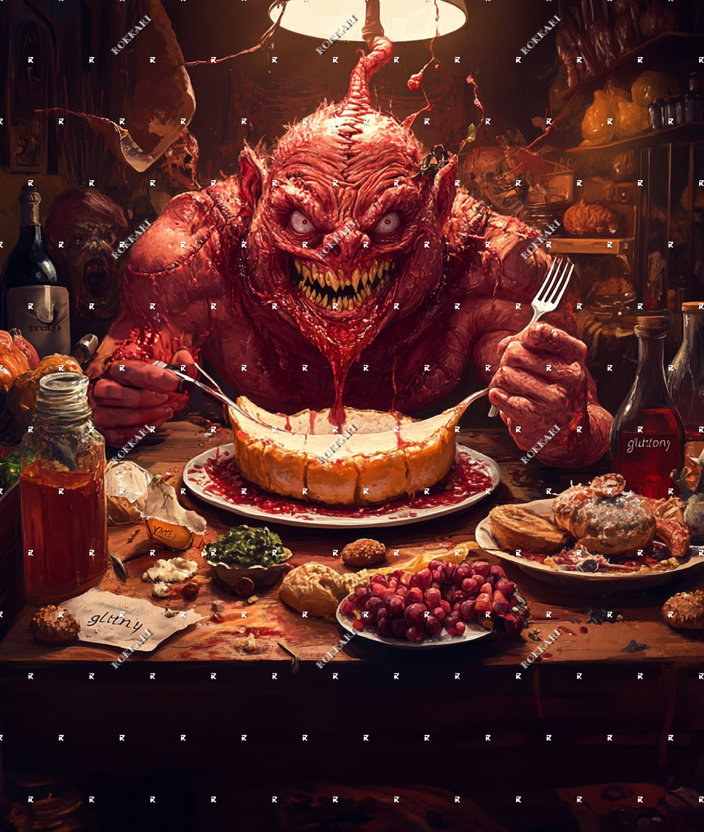 SEVEN DEADLY SINS GLUTTONY LIMITED EDITION RELEASE #14 FOR ROKKARI'S 33 NIGHTS OF HOLIDAYS!