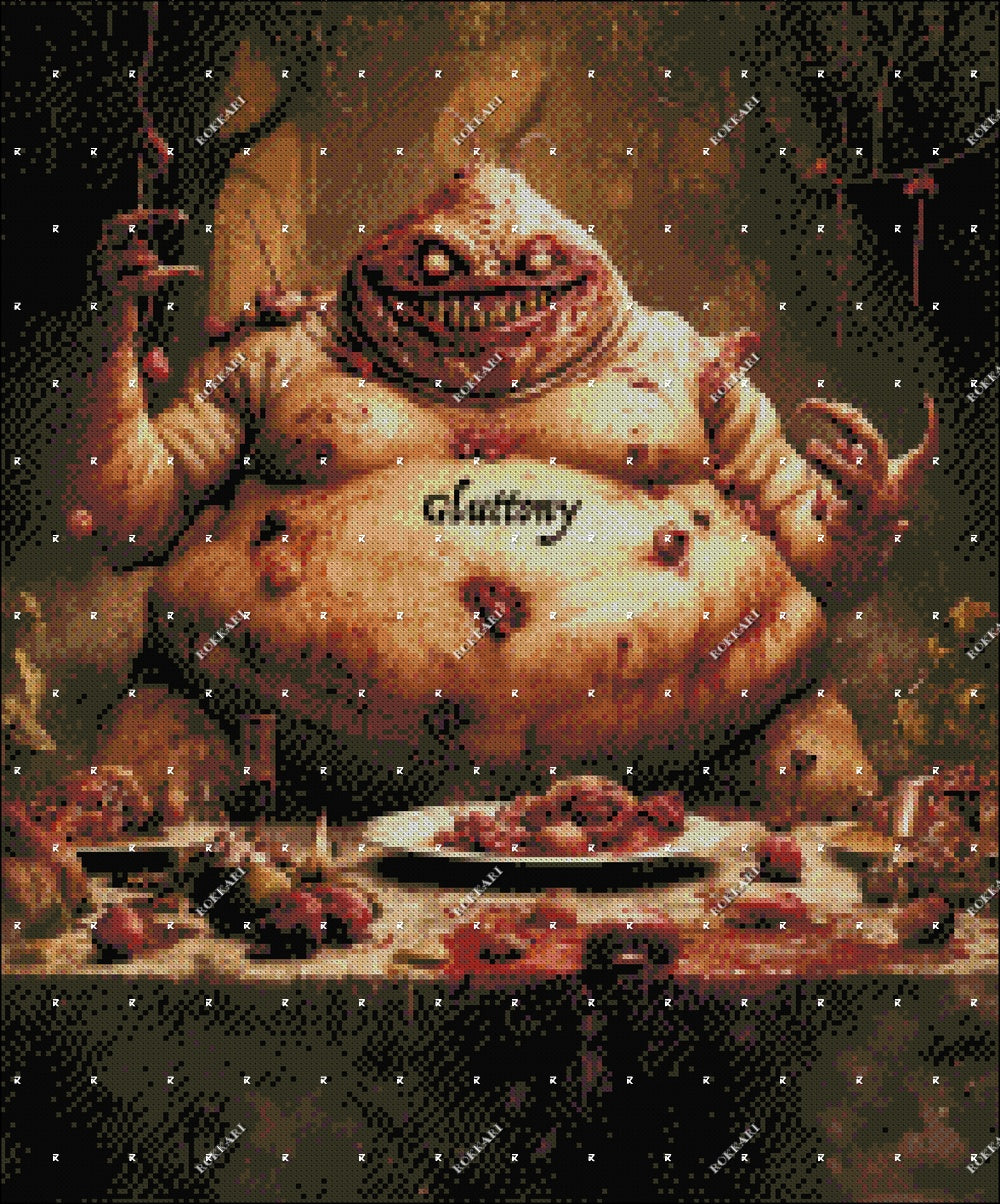 SEVEN DEADLY SINS GLUTTONY LIMITED EDITION RELEASE #14 FOR ROKKARI'S 33 NIGHTS OF HOLIDAYS!
