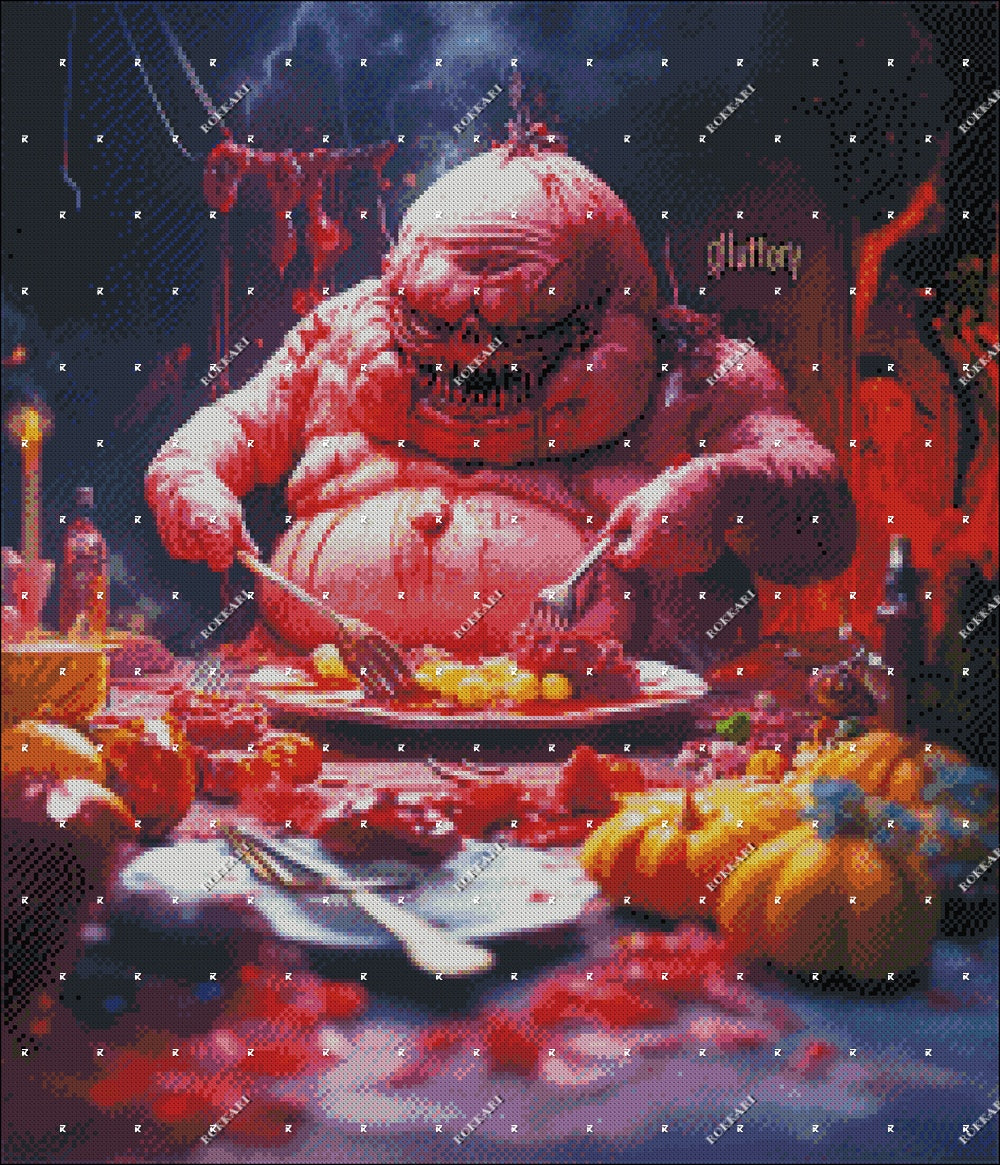 SEVEN DEADLY SINS GLUTTONY LIMITED EDITION RELEASE #14 FOR ROKKARI'S 33 NIGHTS OF HOLIDAYS!