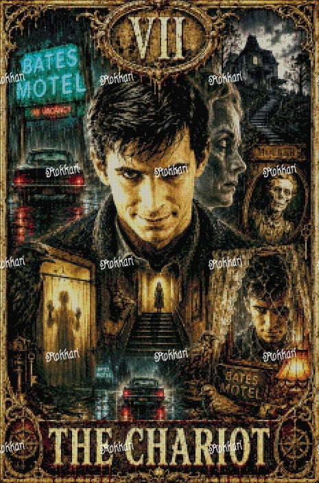 Pre-order Norman Bates-THE CHARIOT TAROT CARD