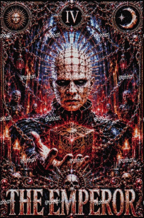 Pre-order Pinhead-THE EMPEROR TAROT CARD