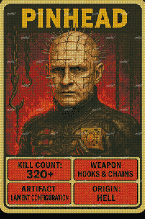 Pre-order Horror Trading Cards (MORE WILL BE ADDED AS THE DROPS CONTINUE)