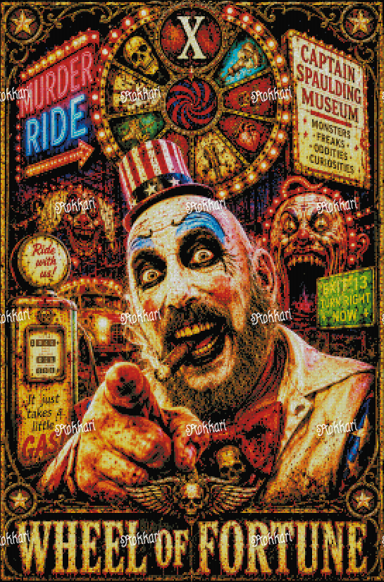 Pre-order Captain Spaulding-THE WHEEL OF FORTUNE TAROT CARD