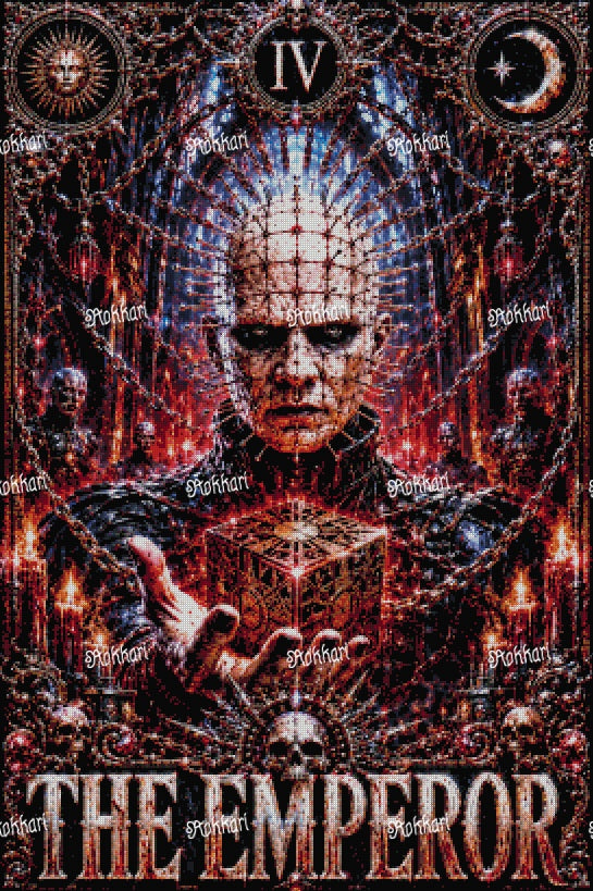 Pre-order Pinhead-THE EMPEROR TAROT CARD