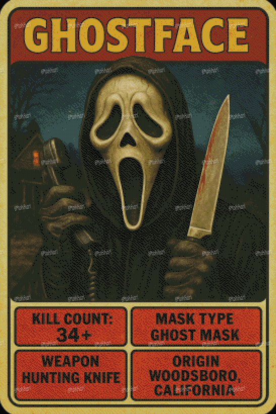 Pre-order Horror Trading Cards (MORE WILL BE ADDED AS THE DROPS CONTINUE)