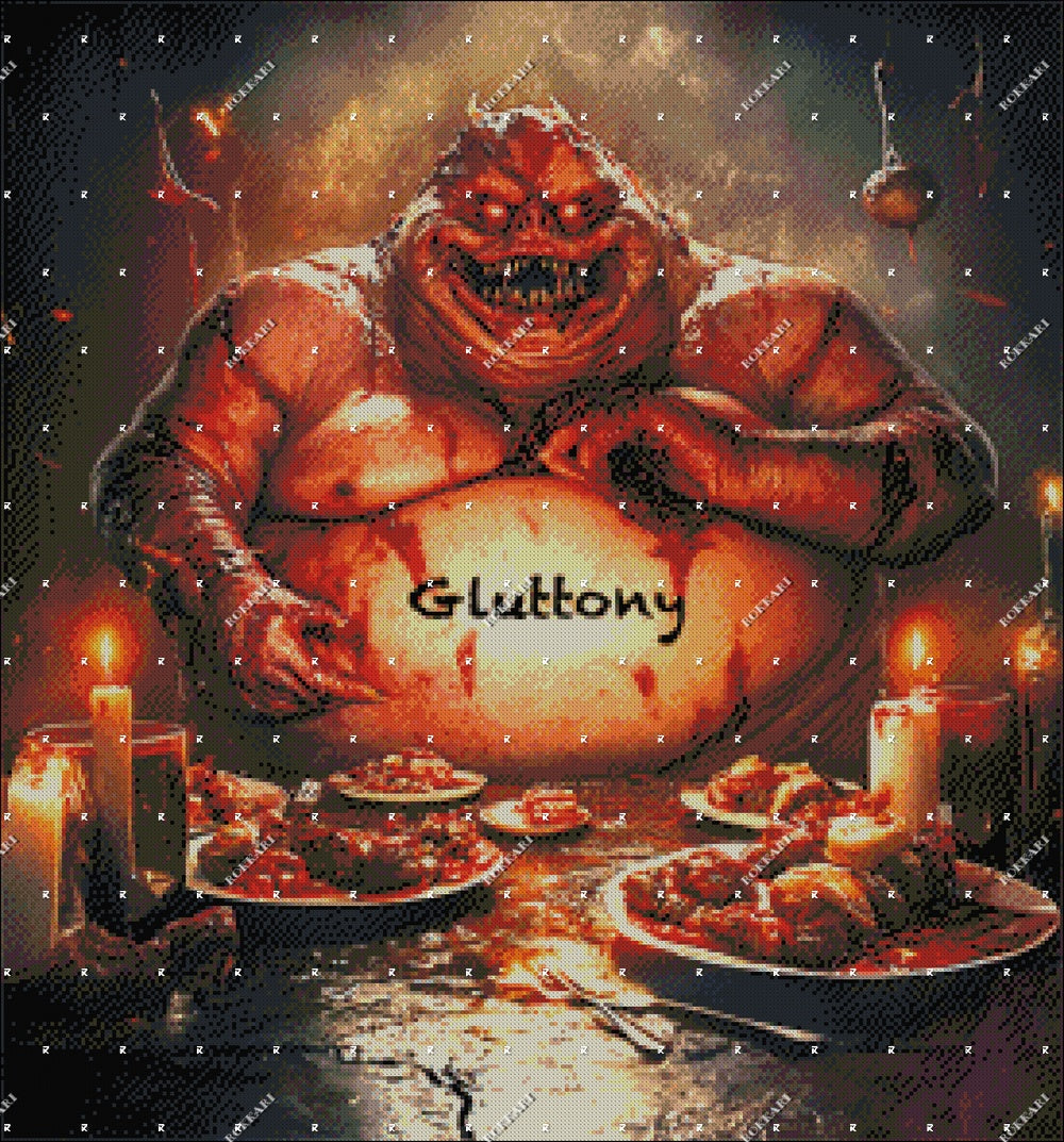 SEVEN DEADLY SINS GLUTTONY LIMITED EDITION RELEASE #14 FOR ROKKARI'S 33 NIGHTS OF HOLIDAYS!