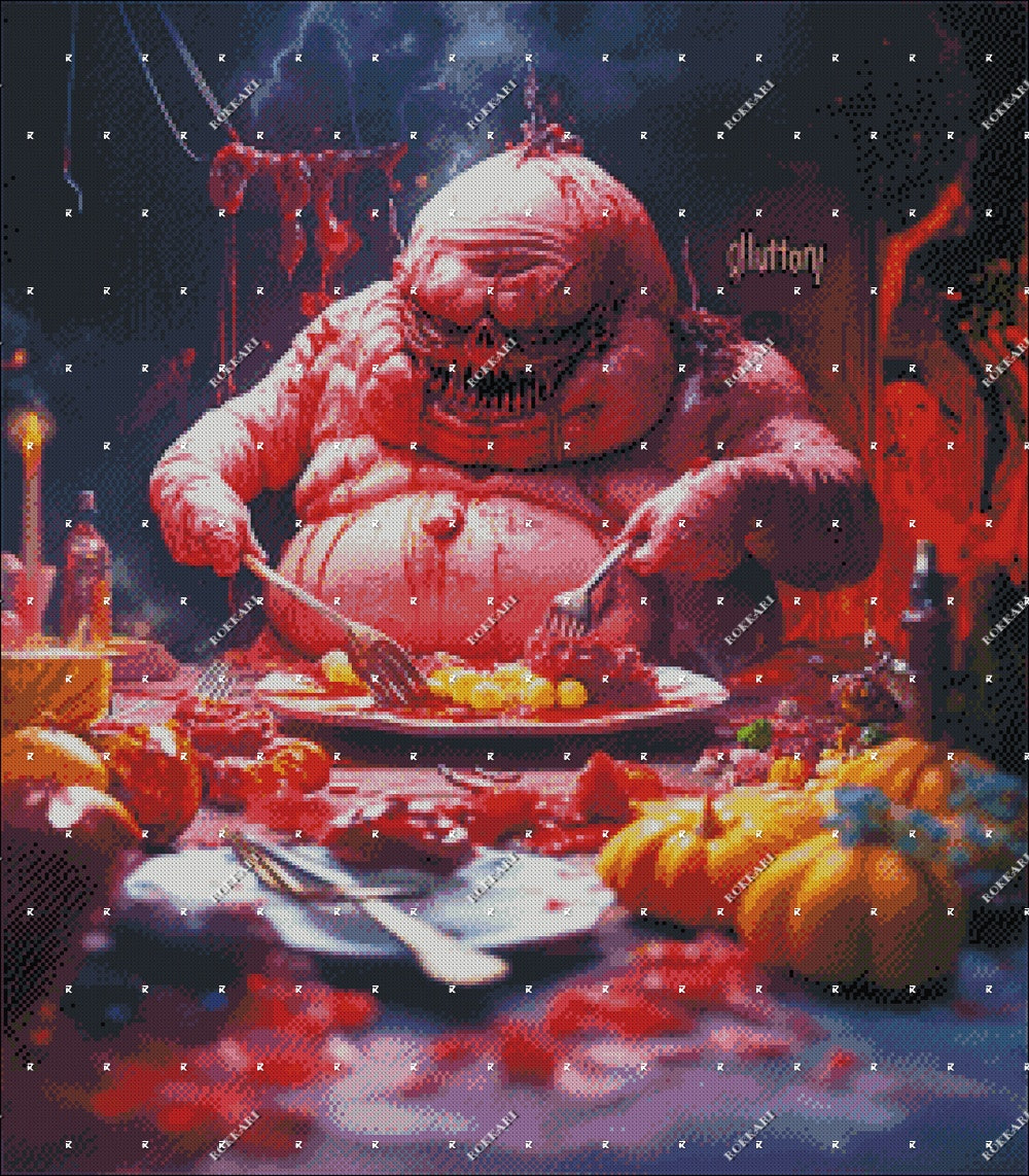 SEVEN DEADLY SINS GLUTTONY LIMITED EDITION RELEASE #14 FOR ROKKARI'S 33 NIGHTS OF HOLIDAYS!