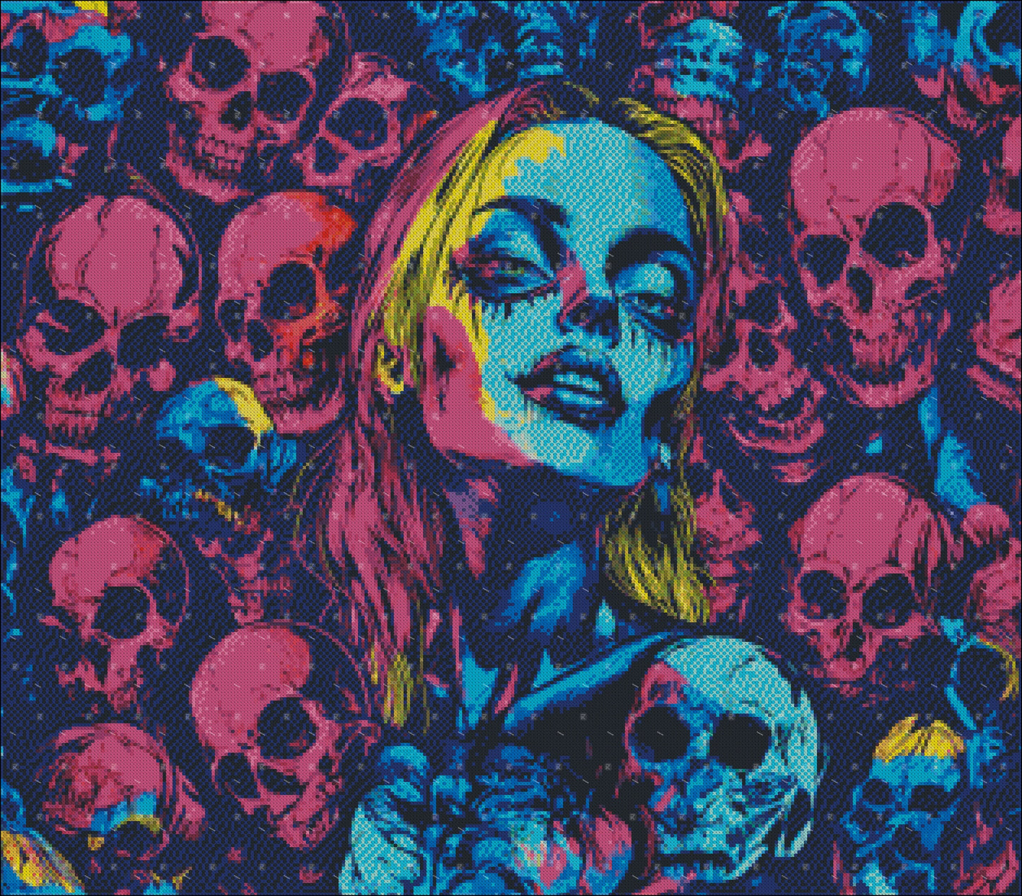 SKULL COLLAGE LIMITED EDITION RELEASE #31 FOR ROKKARI'S 31 NIGHTS OF HALLOWEEN