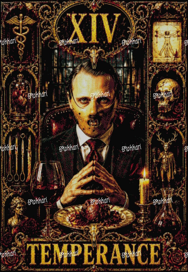 Pre-order HANNIBAL LECTER-TEMPERANCE TAROT CARD
