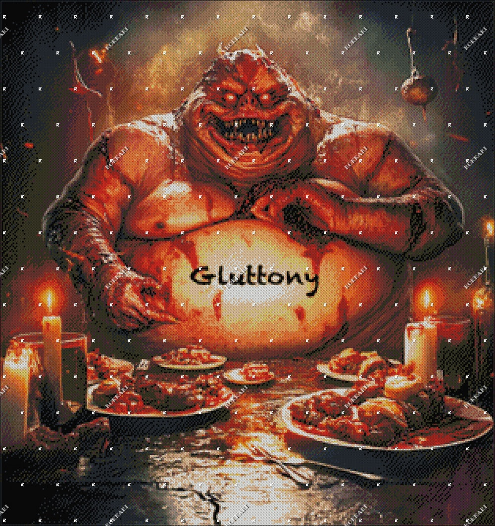 SEVEN DEADLY SINS GLUTTONY LIMITED EDITION RELEASE #14 FOR ROKKARI'S 33 NIGHTS OF HOLIDAYS!