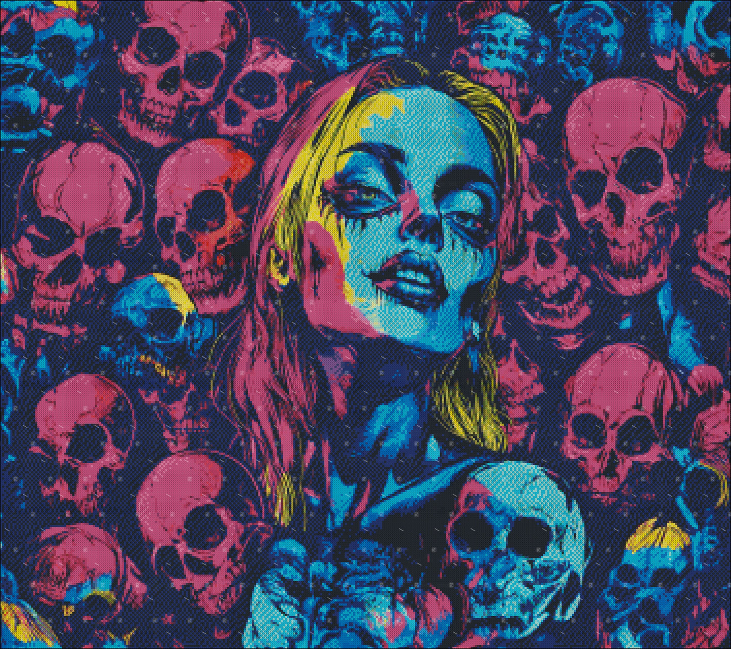 SKULL COLLAGE LIMITED EDITION RELEASE #31 FOR ROKKARI'S 31 NIGHTS OF HALLOWEEN