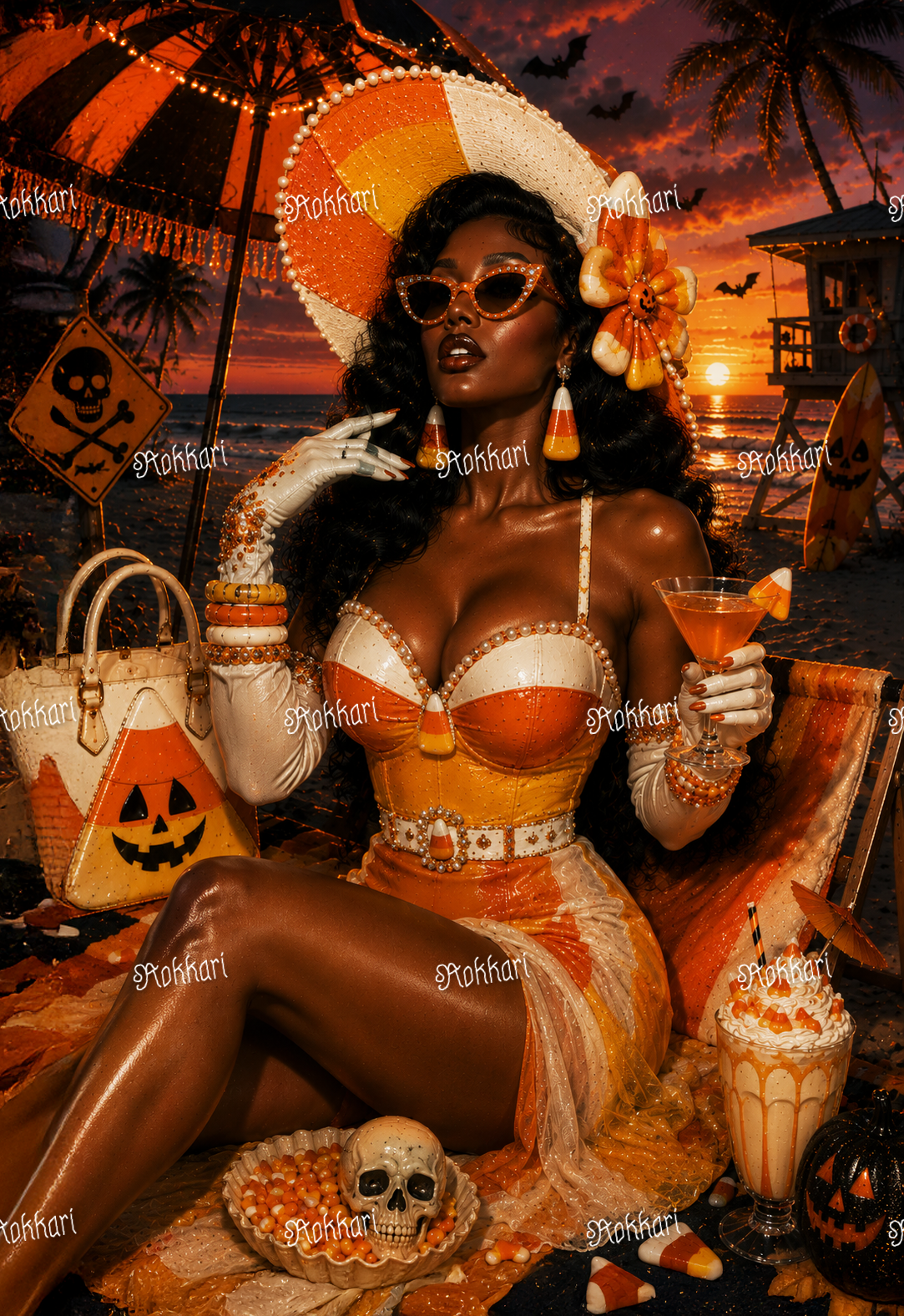 Pre-order Candy Corn Beach Queen