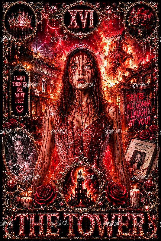Pre-order Carrie-THE TOWER TAROT CARD