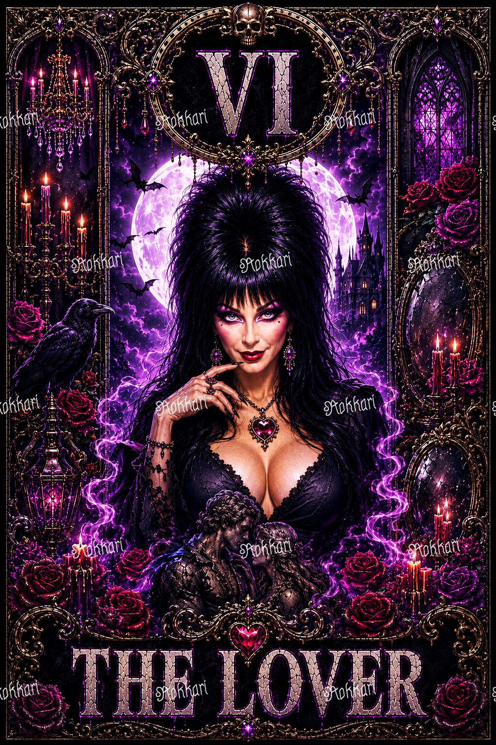 Pre-order Elvira-THE LOVER TAROT CARD