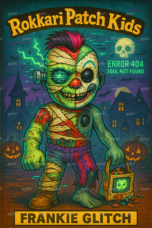 Pre-order ROKKARI PATCH KID FRANKIE GLITCH: DAY 16 LIMITED EDITION HALLOWEEN 2025