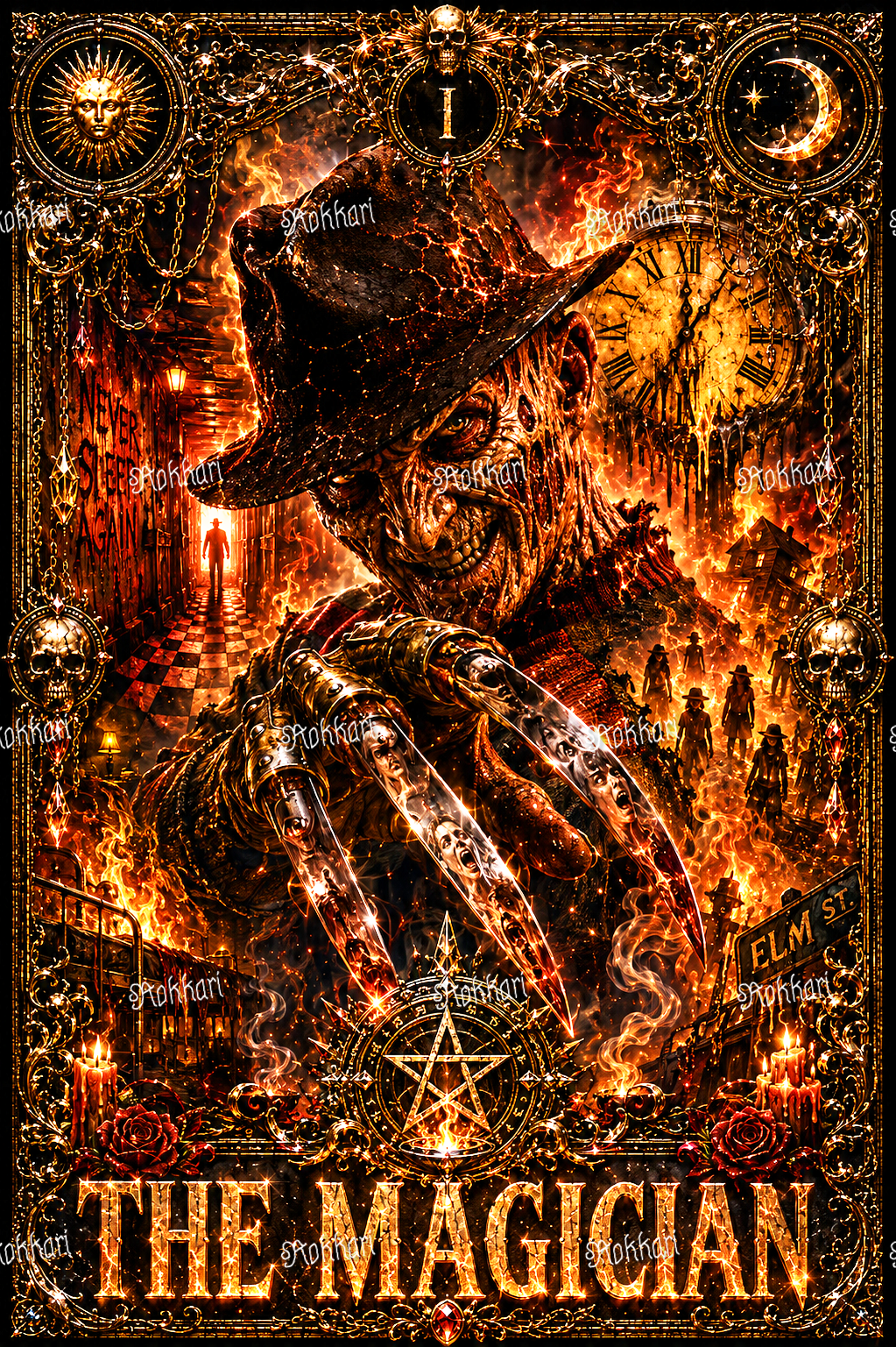 Pre-order Freddy-THE MAGICIAN TAROT CARD