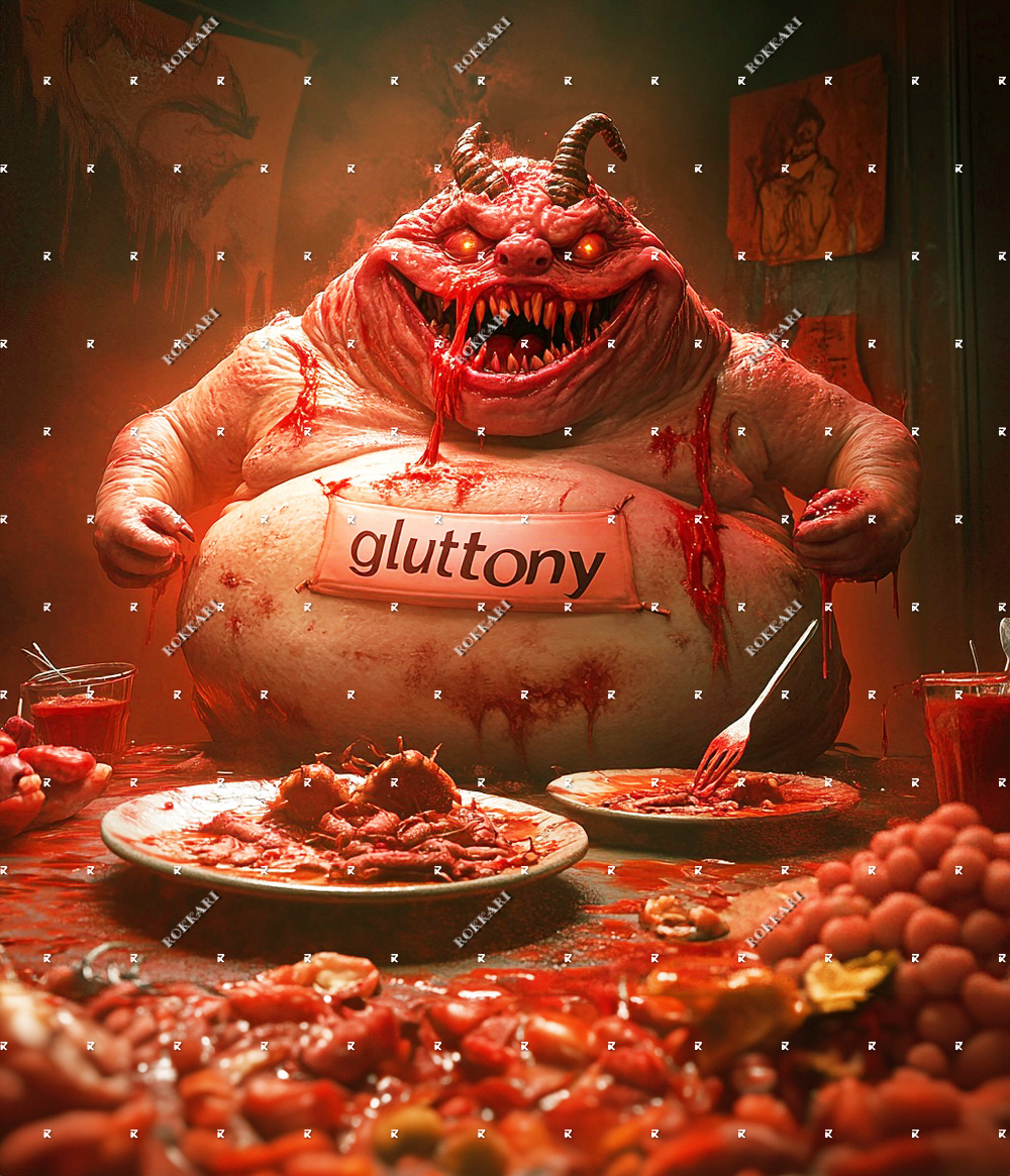 SEVEN DEADLY SINS GLUTTONY LIMITED EDITION RELEASE #14 FOR ROKKARI'S 33 NIGHTS OF HOLIDAYS!