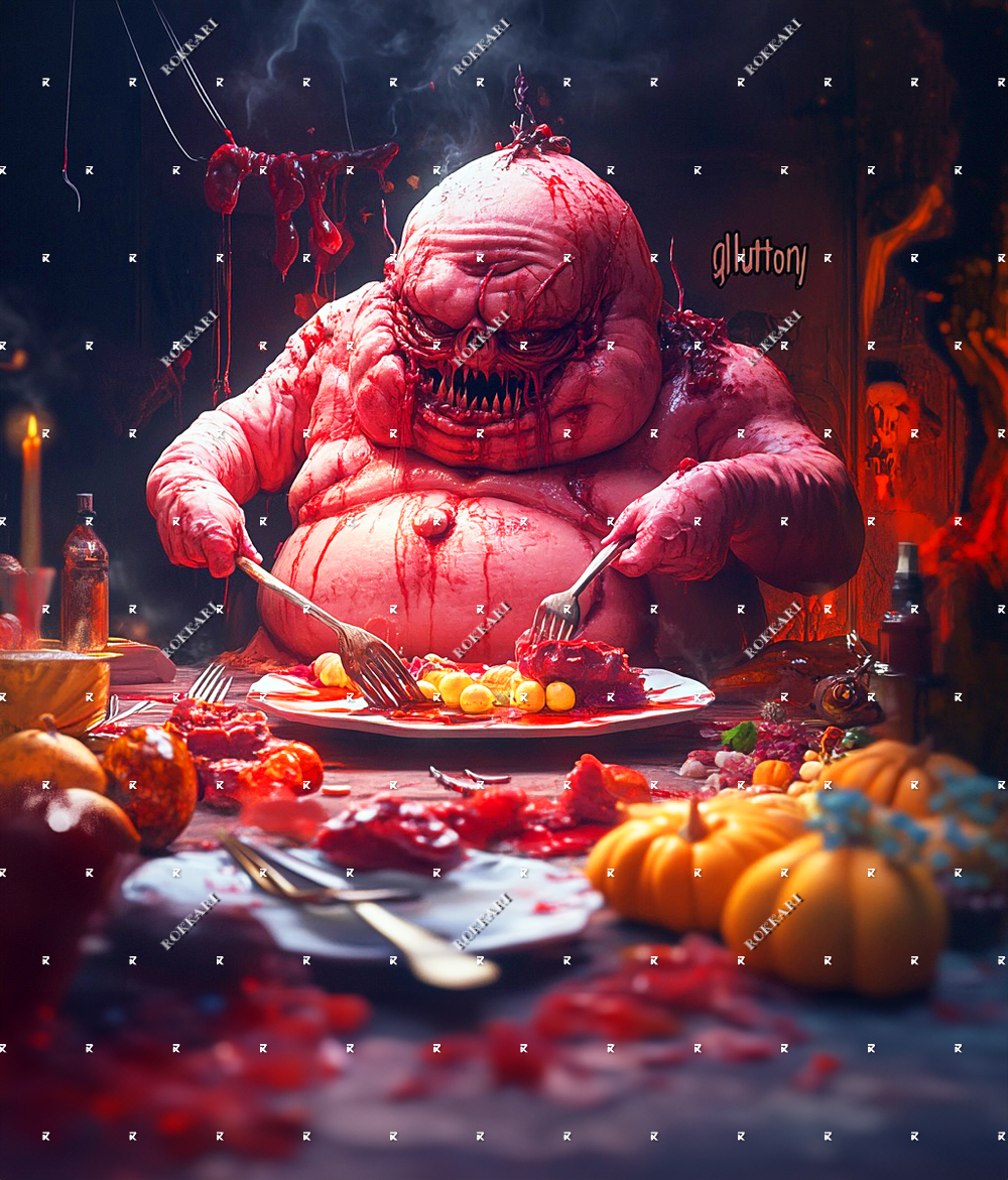 SEVEN DEADLY SINS GLUTTONY LIMITED EDITION RELEASE #14 FOR ROKKARI'S 33 NIGHTS OF HOLIDAYS!