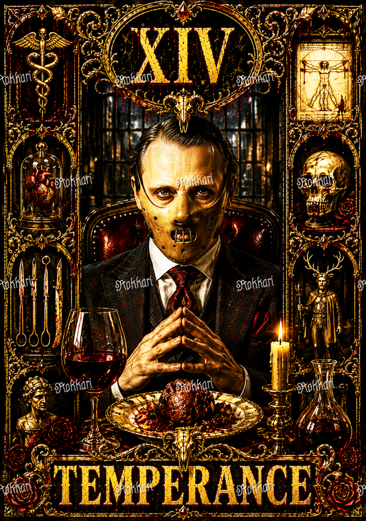 Pre-order HANNIBAL LECTER-TEMPERANCE TAROT CARD