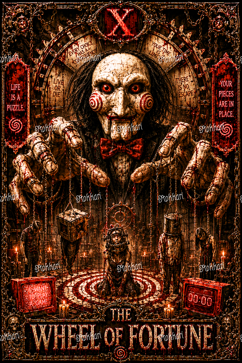 Pre-order Jigsaw-THE WHEEL OF FORTUNE TAROT CARD