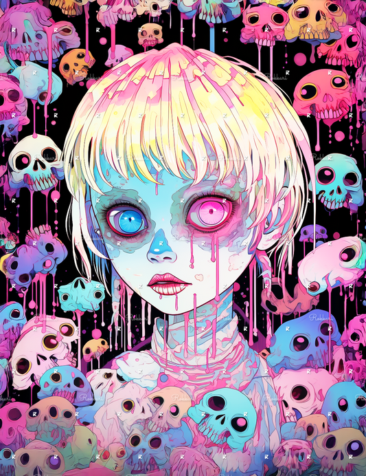 Pre-order Kawaii Nightmares (cutesy vomit canvas of the drop)