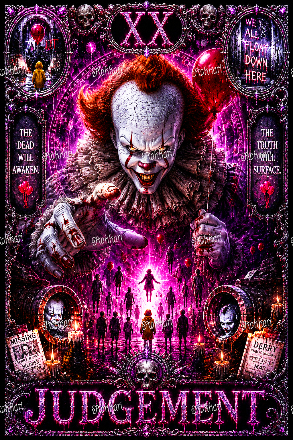 Pre-order Pennywise-JUDGEMENT TAROT CARD