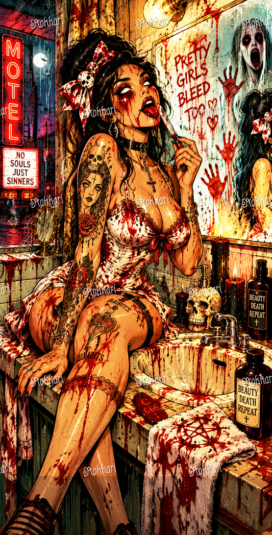 Pre-order LIMITED EDITION: ROKKARI HALLOWEEN: NIGHT #16 PRETTY GIRLS BLEED TOO