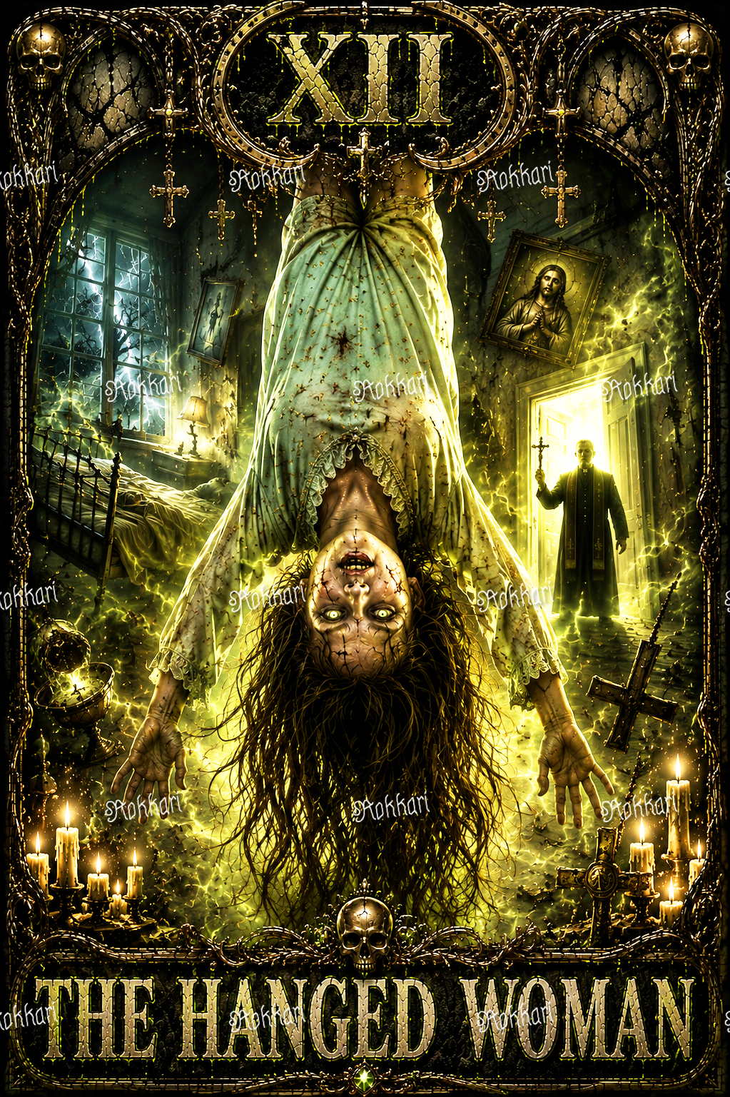 Pre-order Reagan-THE HANGED WOMAN TAROT CARD