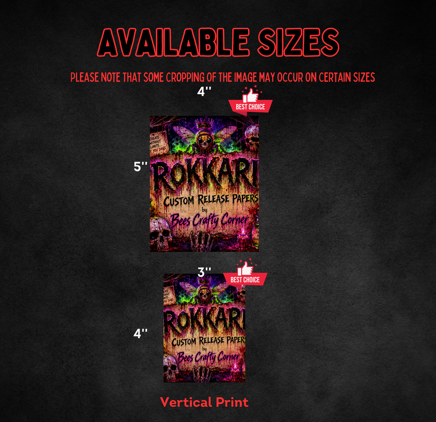 Custom Rokkari Image Release Papers by Bees Crafty Corner