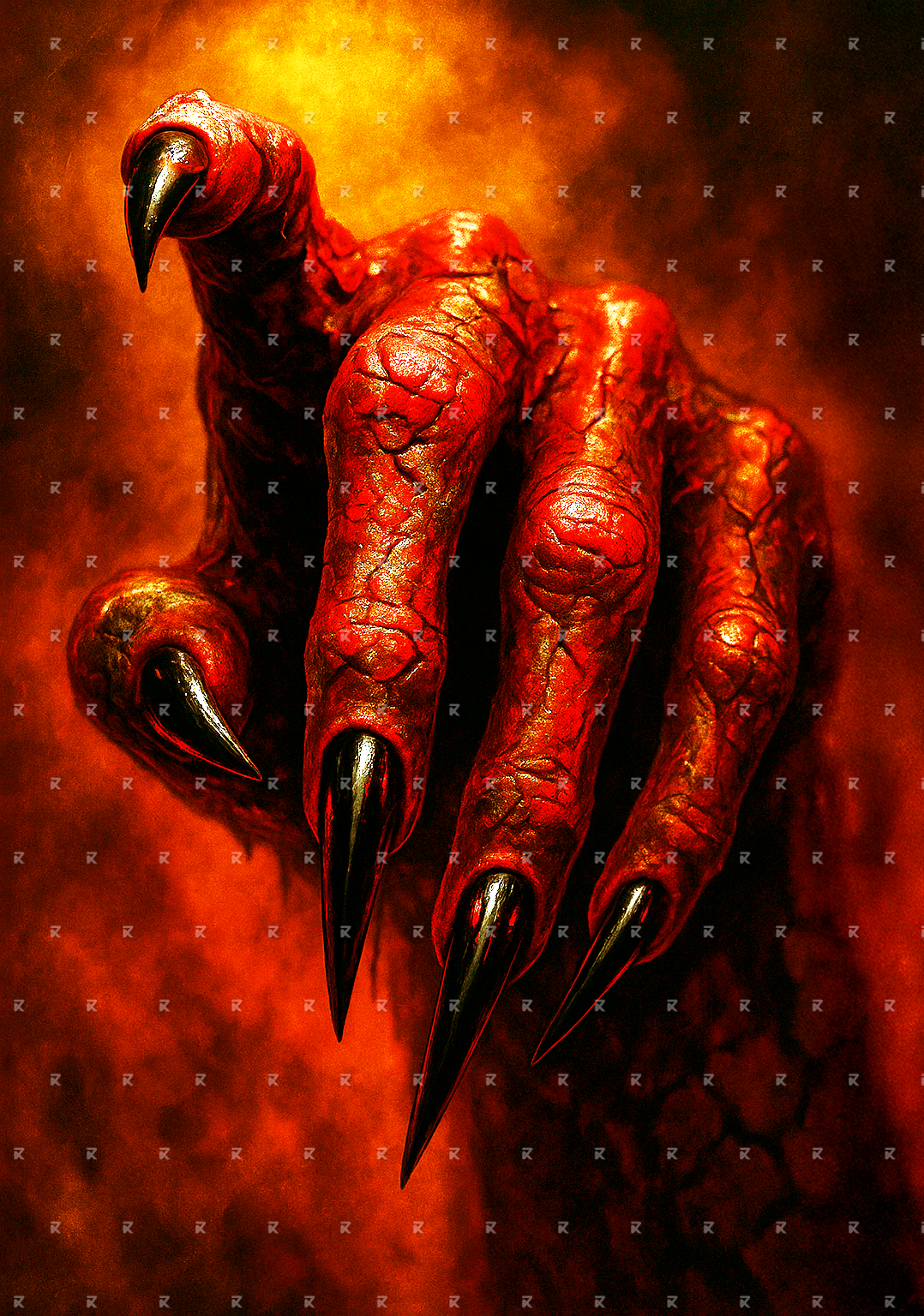 Devi Hand Pre-order The Devil's Hand – Rokkari Diamond Painting Dark Art Accesories