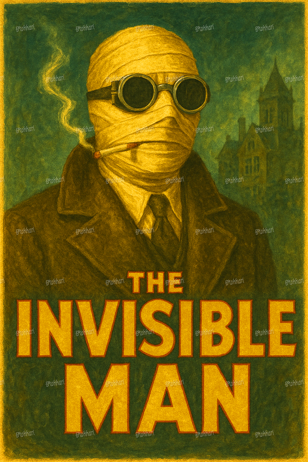 Pre-order Classic The Invisible Man – Rokkari Diamond Painting Dark Art ...