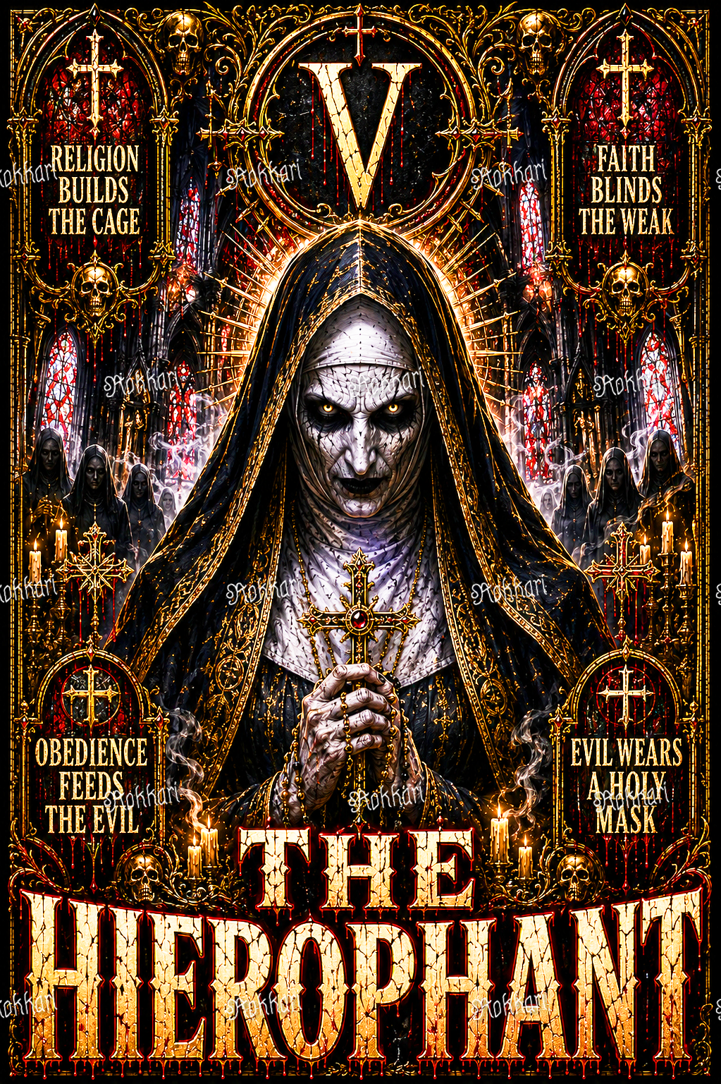 Pre-order Valak-THE HIEROPHANT TAROT CARD