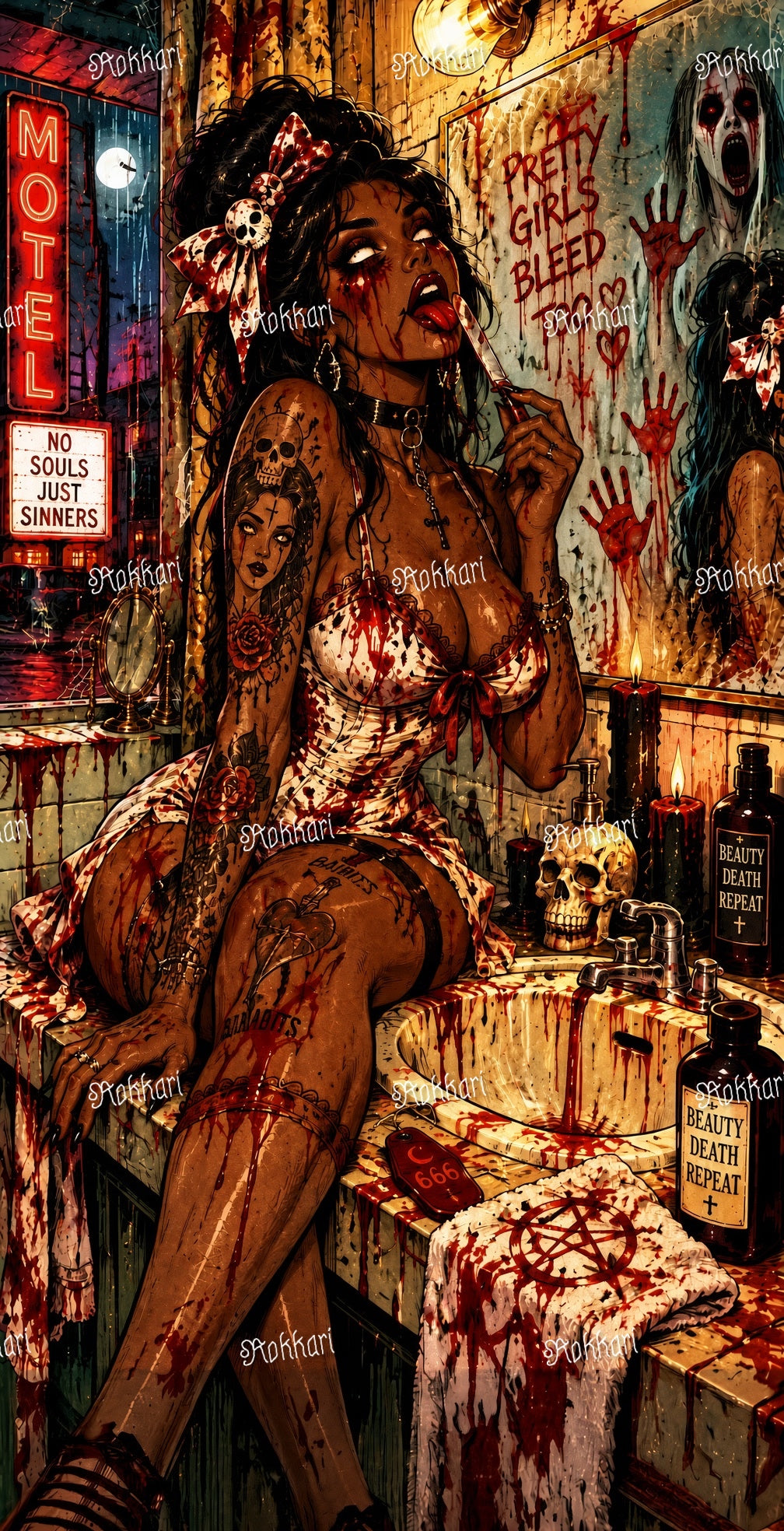 Pre-order LIMITED EDITION: ROKKARI HALLOWEEN: NIGHT #16 PRETTY GIRLS BLEED TOO