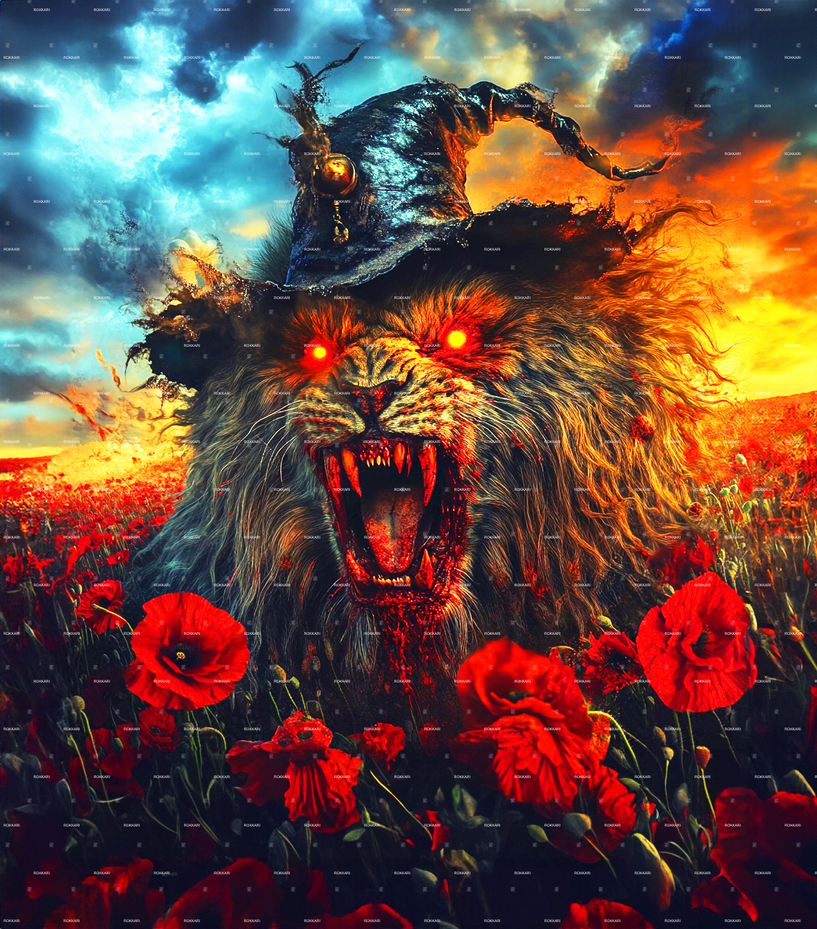 GOTHIC COWARDLY LION LIMITED EDITION RELEASE #16 FOR ROKKARI'S 31 NIGHTS OF HALLOWEEN