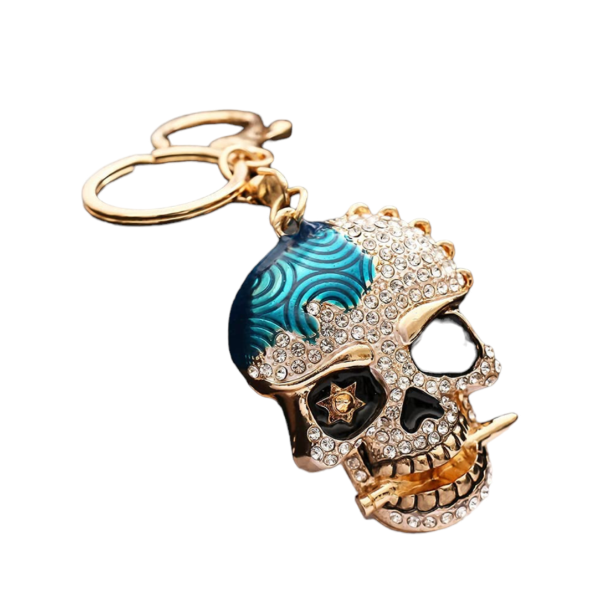 Blue Crystal Skull Drill Bag Holder